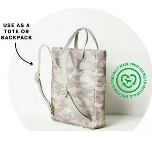 Victoria’s Secret PINK Convertible Backpack Tote - Double Platinum Camo - Picture 6 of 15
